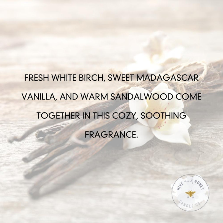 Hive and Honey Candle Co Vanilla Birch Scented Jar Candle Wayfair Canada